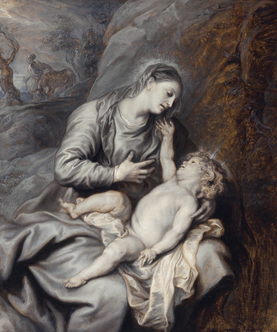 Odpočinek na útěku do Egypta - Odpočinek na útěku do Egypta Dyck, Sir Anthony van od Anthony van Dyck