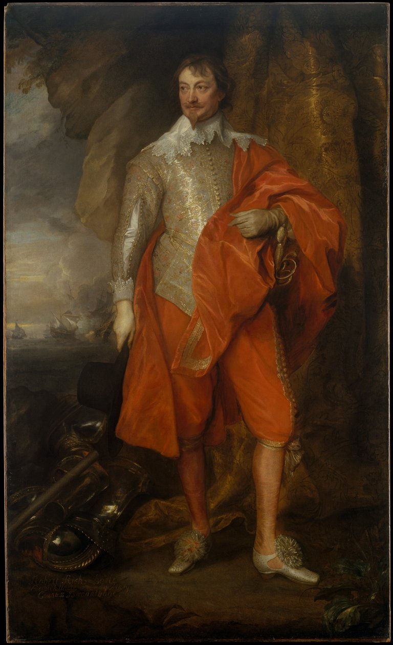 Robert Rich (1587-1658), druhý hrabě z Warwicku od Anthony van Dyck