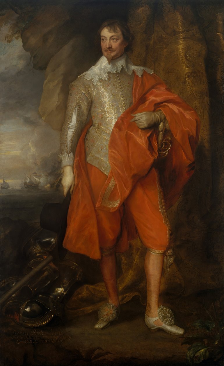 Robert Rich 1587-1658, druhý hrabě z Warwicku, ca. 1632-35. od Anthony van Dyck