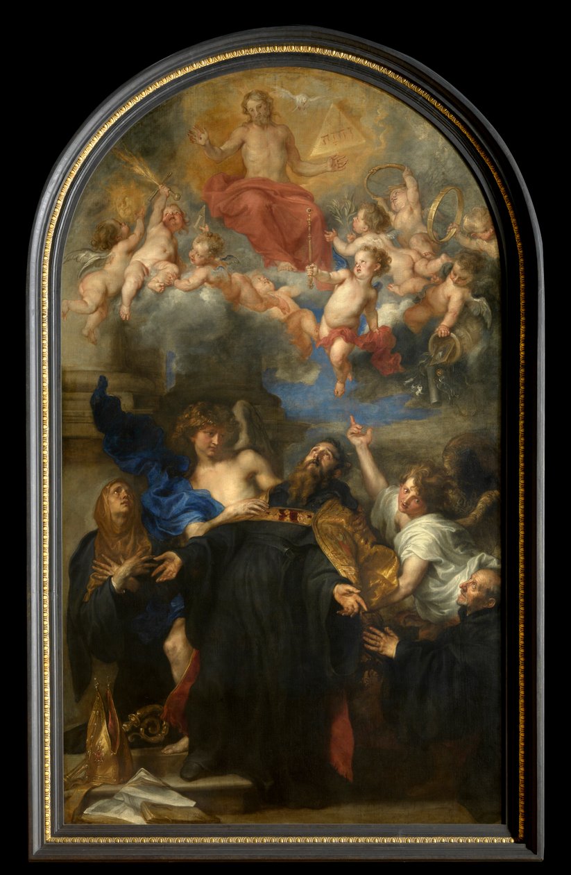 Svatý Augustin v extázi (olej na plátně) od Anthony van Dyck