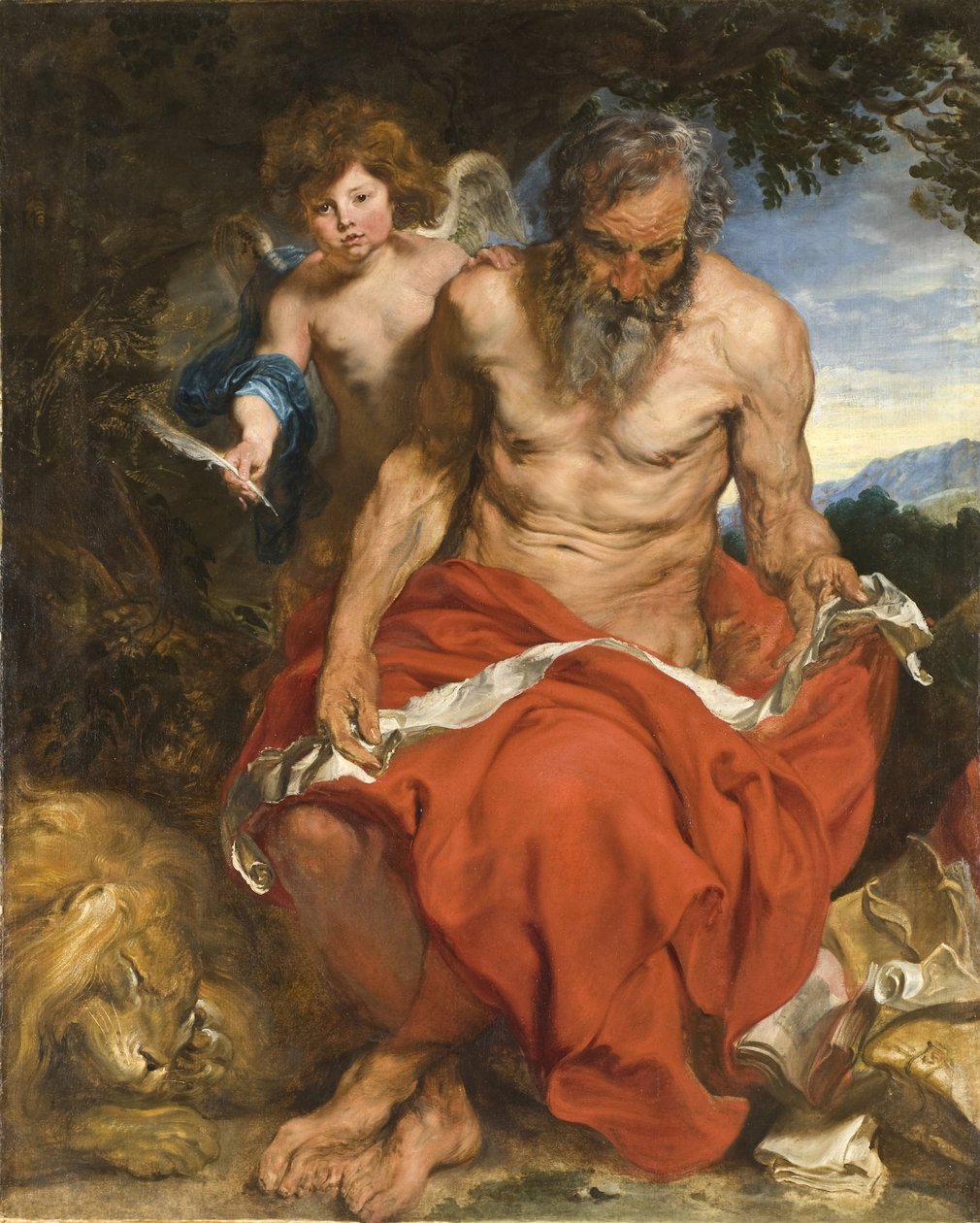 Svatý Jeroným, 1618-1619 od Anthony van Dyck