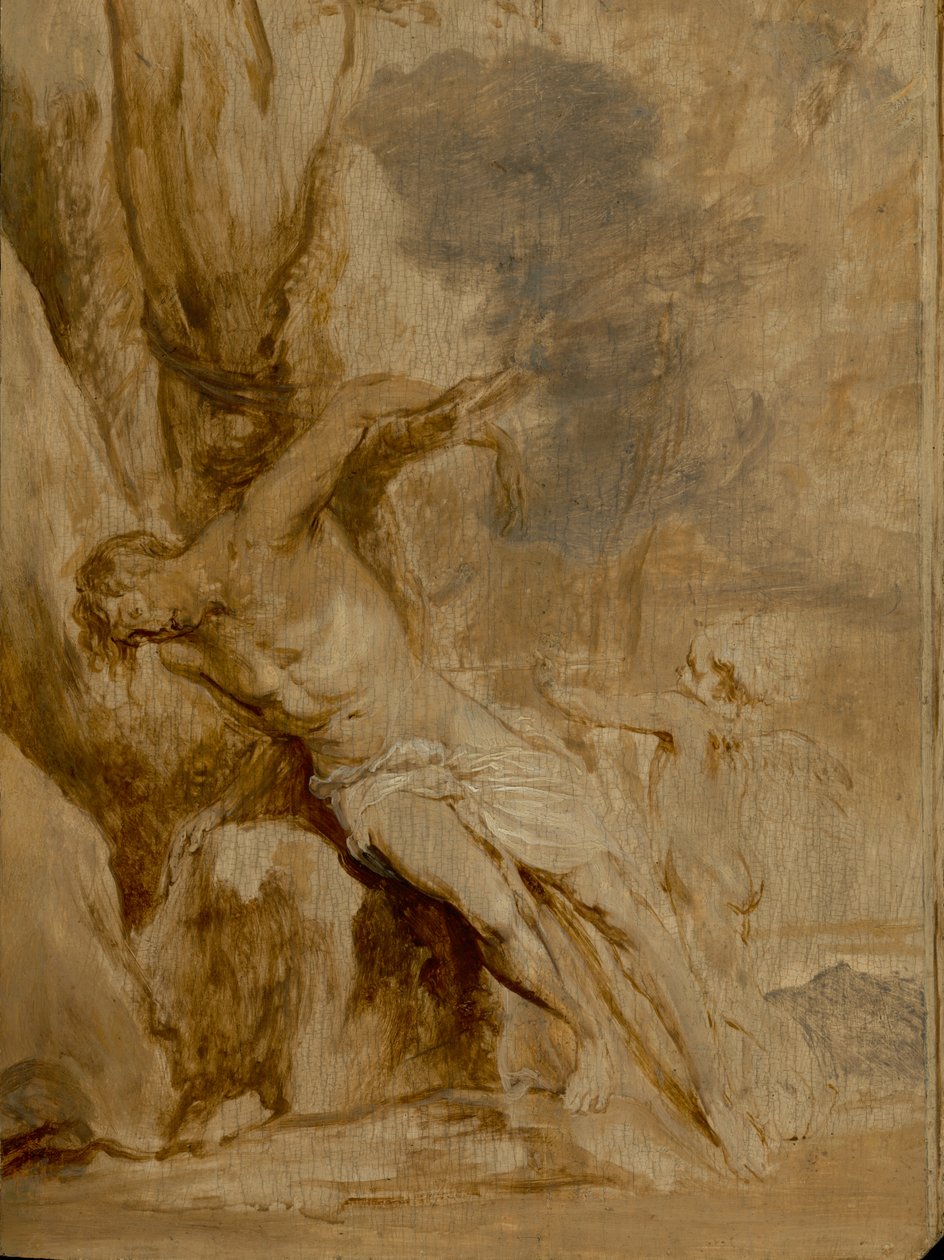Svatý Šebestián ošetřovaný andělem od Anthony van Dyck