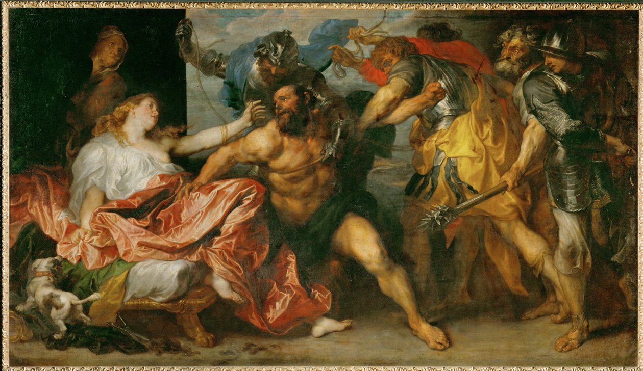 Samson jako vězeň (malba na plátně) od Anthony van Dyck
