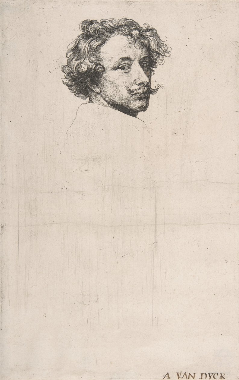 Autoportrét, od The Iconography, ca. 1640. od Anthony van Dyck