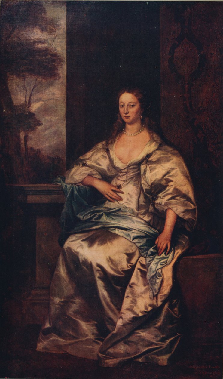 Hraběnka ze Southamptonu, 1640-1641, c1915 od Anthony van Dyck