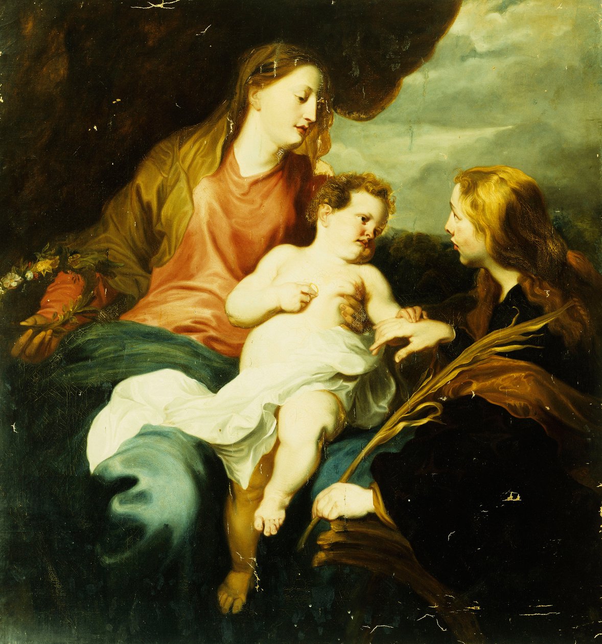 Svatá rodina, od Anthony van Dyck