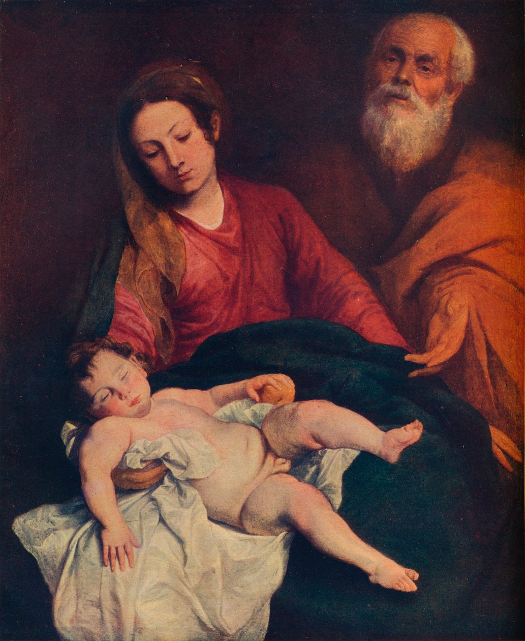 Svatá rodina, c1624 od Anthony van Dyck