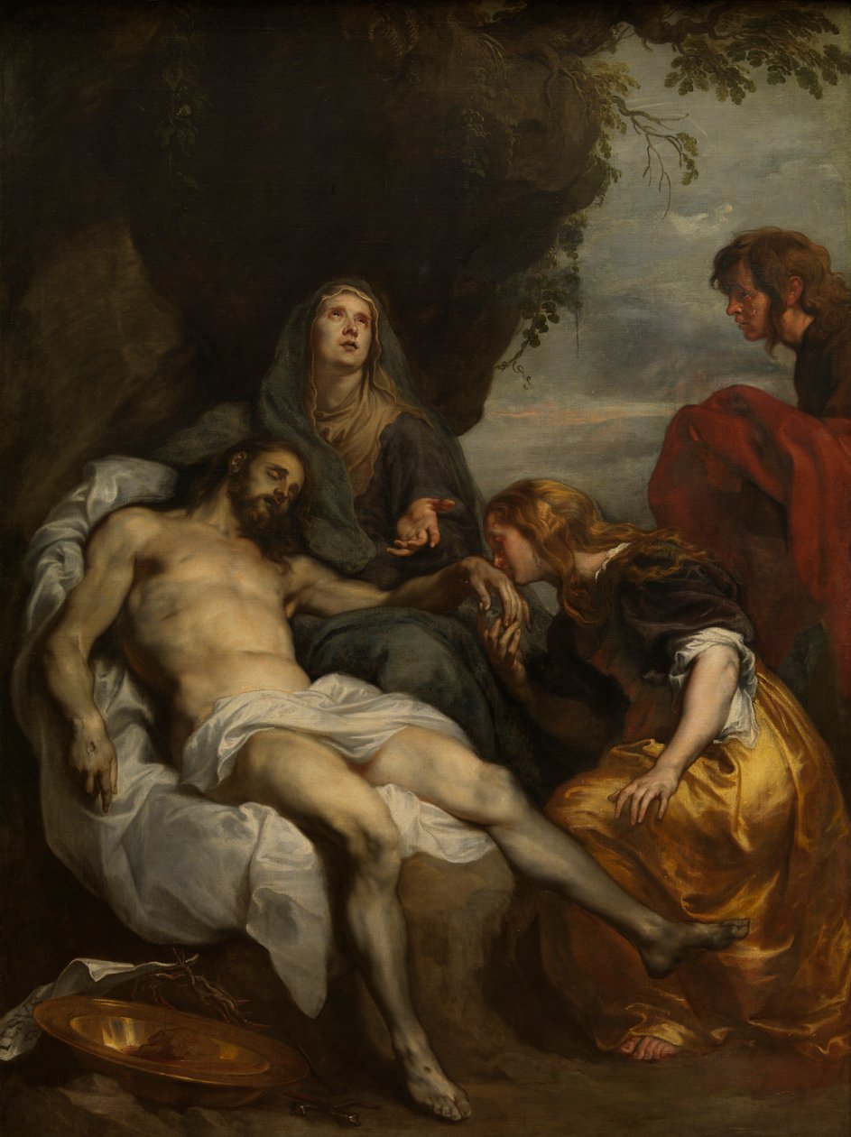 Nářek nad mrtvým Kristem, c.1629 (olej na plátně) od Anthony van Dyck