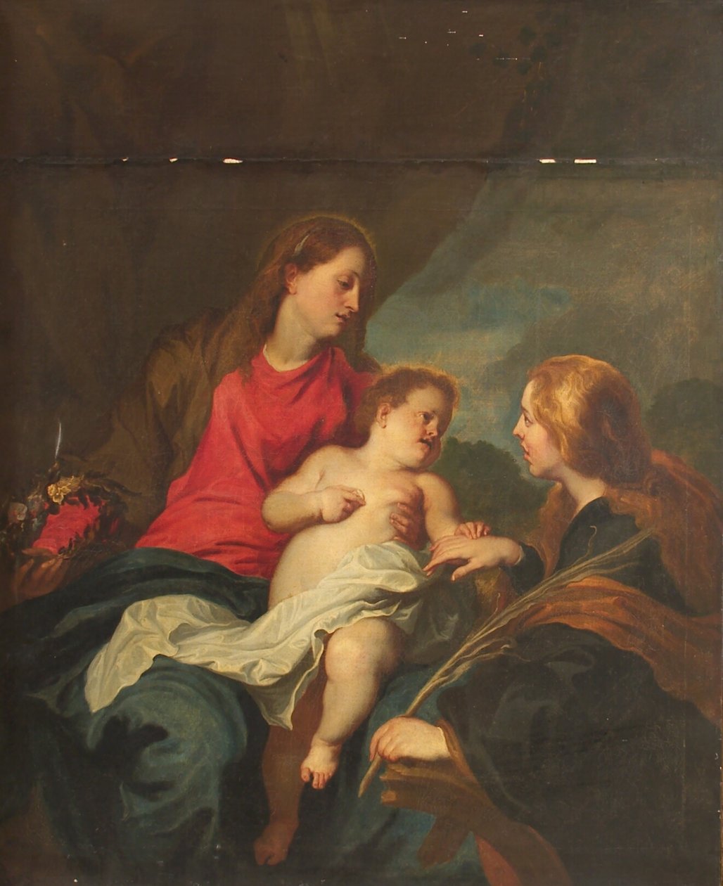 Mystická svatba svaté Kateřiny Alexandrijské od Anthony van Dyck