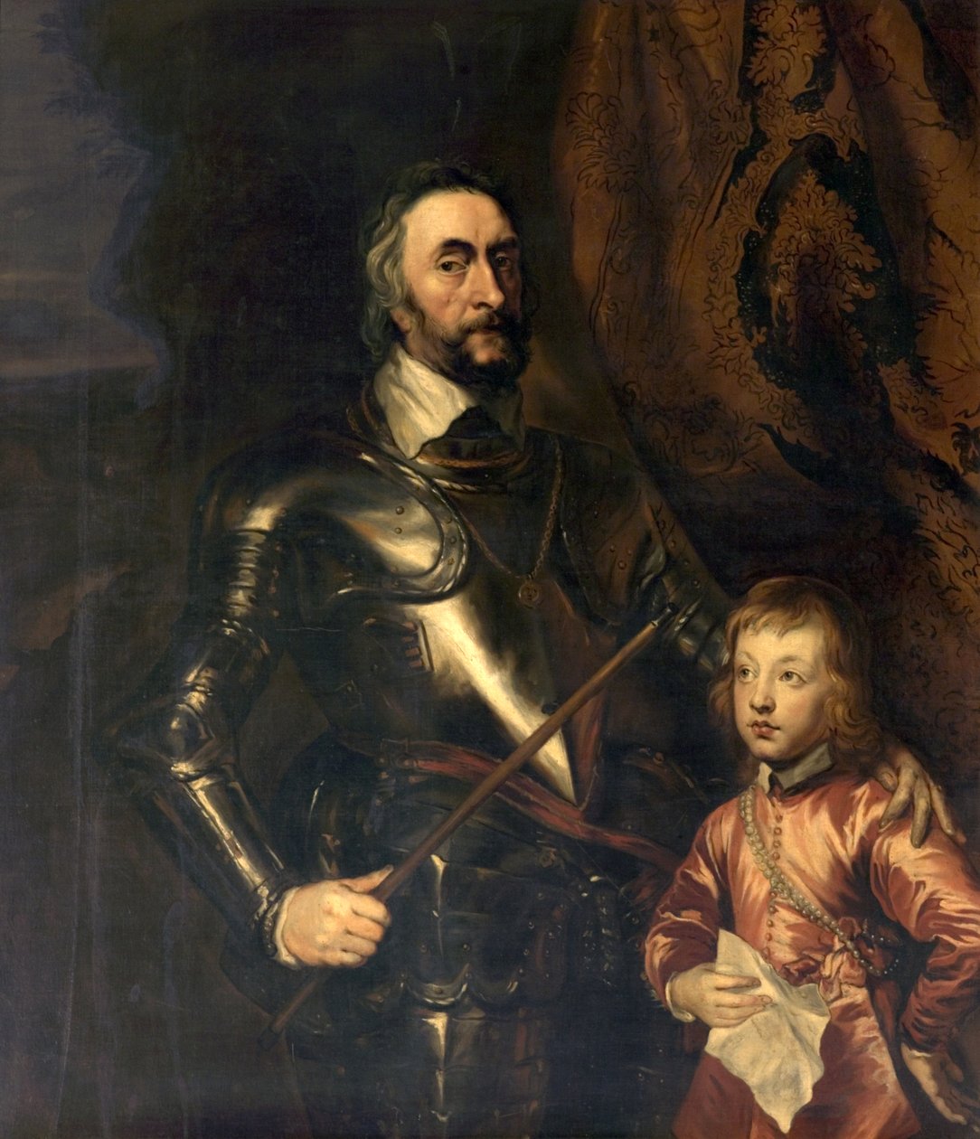 Thomas Howard, hrabě z Arundel, a jeho syn lord Maltravers od Anthony van Dyck