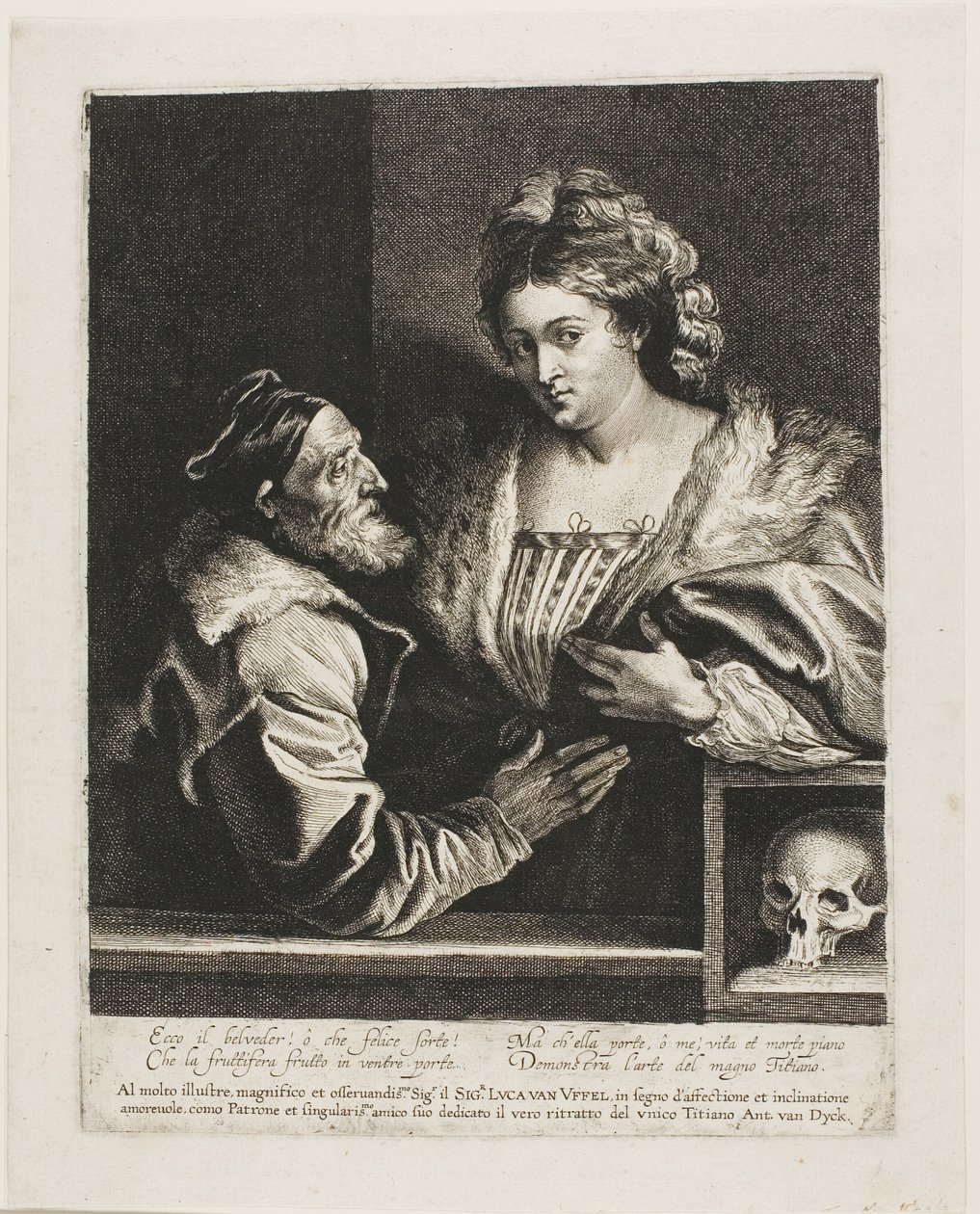 Tizian a jeho paní od Anthony van Dyck