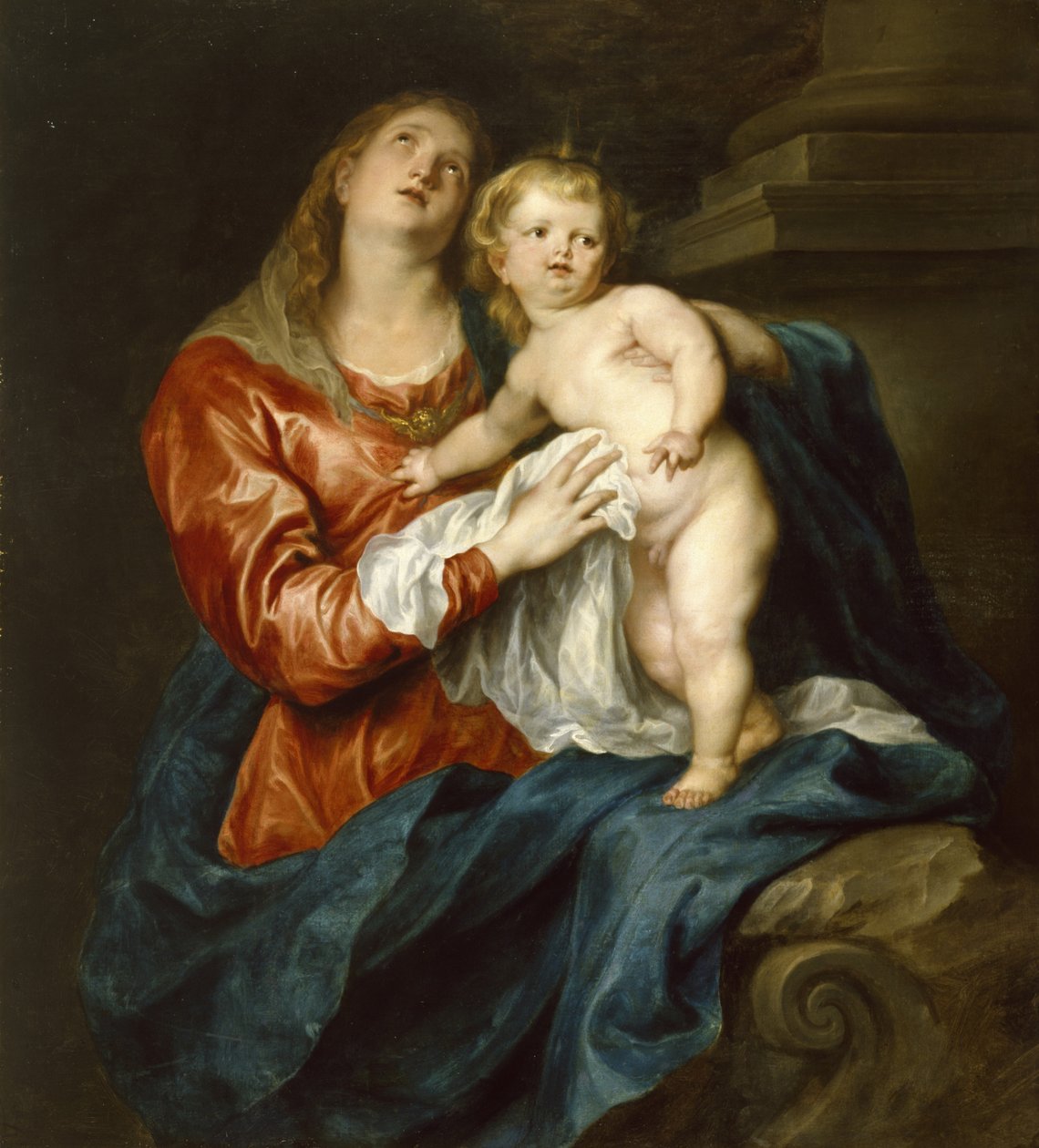 Panna a dítě, kolem 1630-32 od Anthony van Dyck