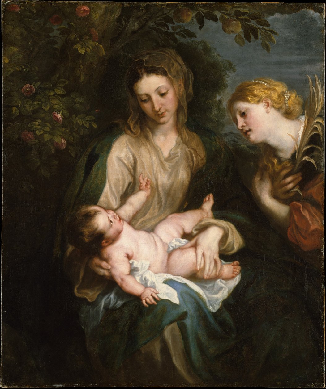 Panna s dítětem a svatá Kateřina Alexandrijská od Anthony van Dyck
