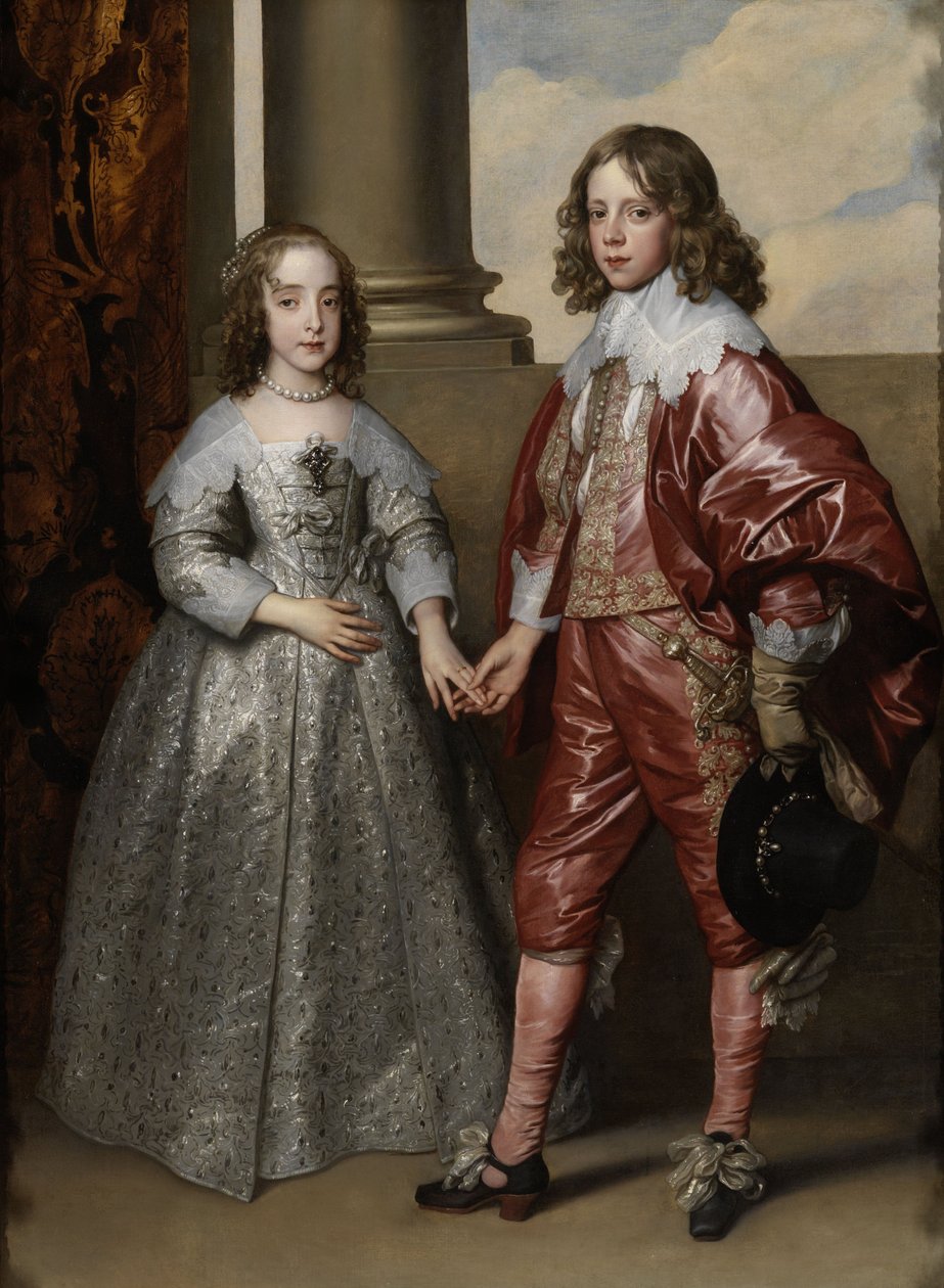 William II, princ Oranžský, a jeho nevěsta, Marie Stuartovna od Anthony van Dyck