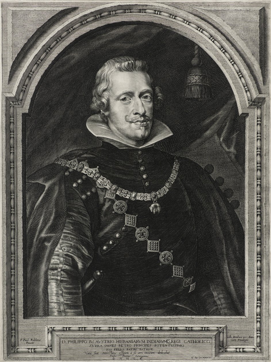 Filip IV., španělský král, ryl Paulus Pontius (1603-58), 1632 (rytina na položený papír) od Anthony van after Dyck