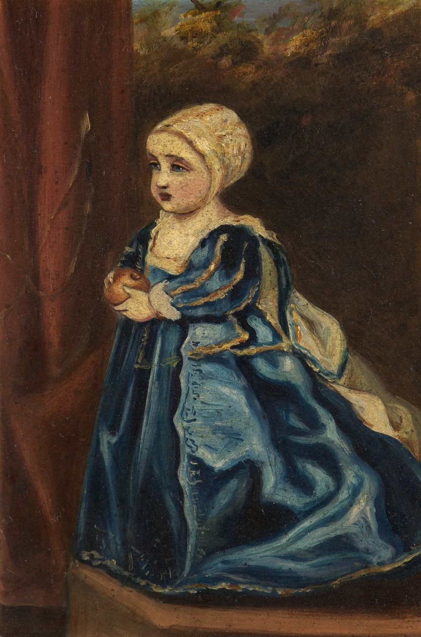 Portrét princezny, dcery krále Karla I od Anthony van after Dyck