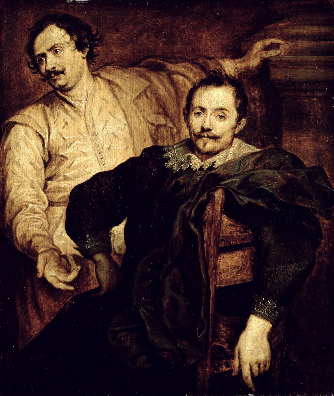 Dvojportrét bratří de Wael Lucase (1591-1661) a Cornelis (1592-1667) od Anthony van studio of Dyck