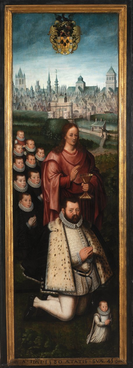 Portrét Juana Parda II a jeho manželek Anny Ingenieulandt a Marie Anchemant od Anthuenis (1536 1613) Claeissins or Claeissens