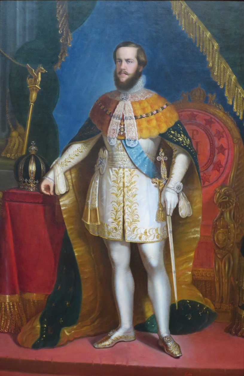 Portrét císaře D. Pedra II od Antônio Sousa de Lobo