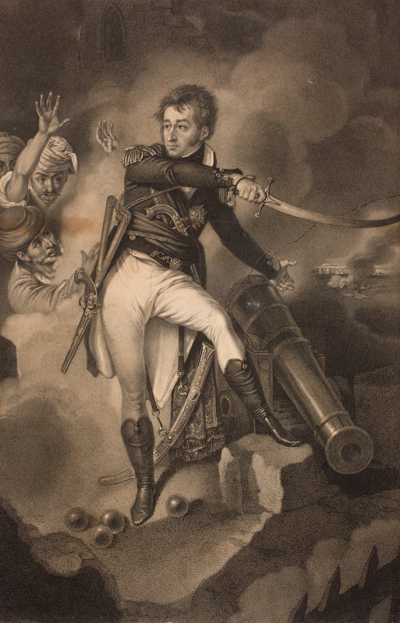 Smith, kapitán lodi Tigre, v bitvě u Akkonu, 1799 od Antoine Cardon