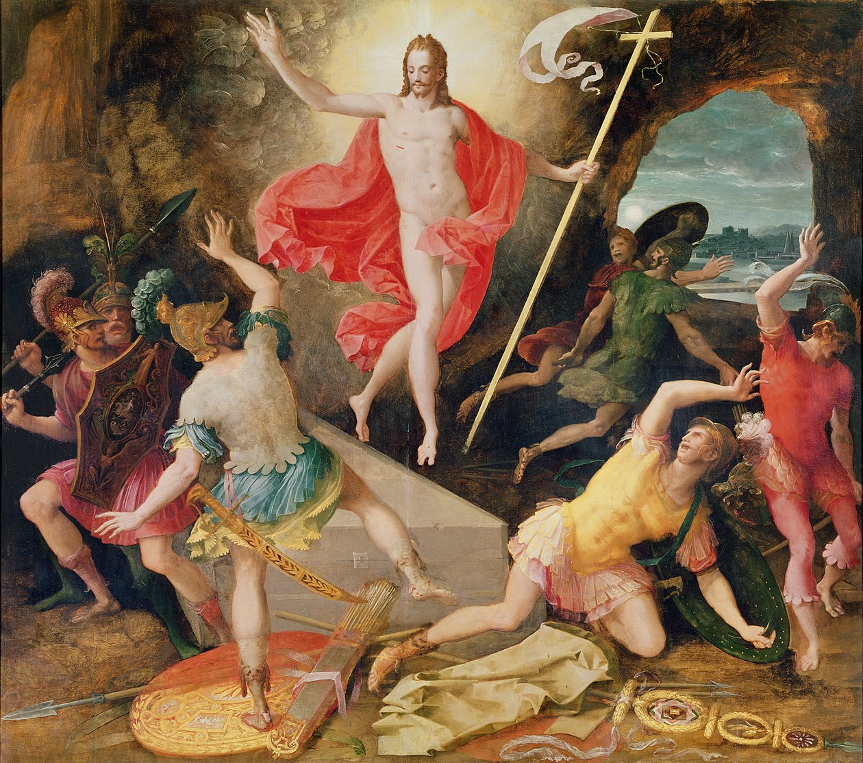Vzkříšení Krista, kolem roku 1594 od Antoine Caron