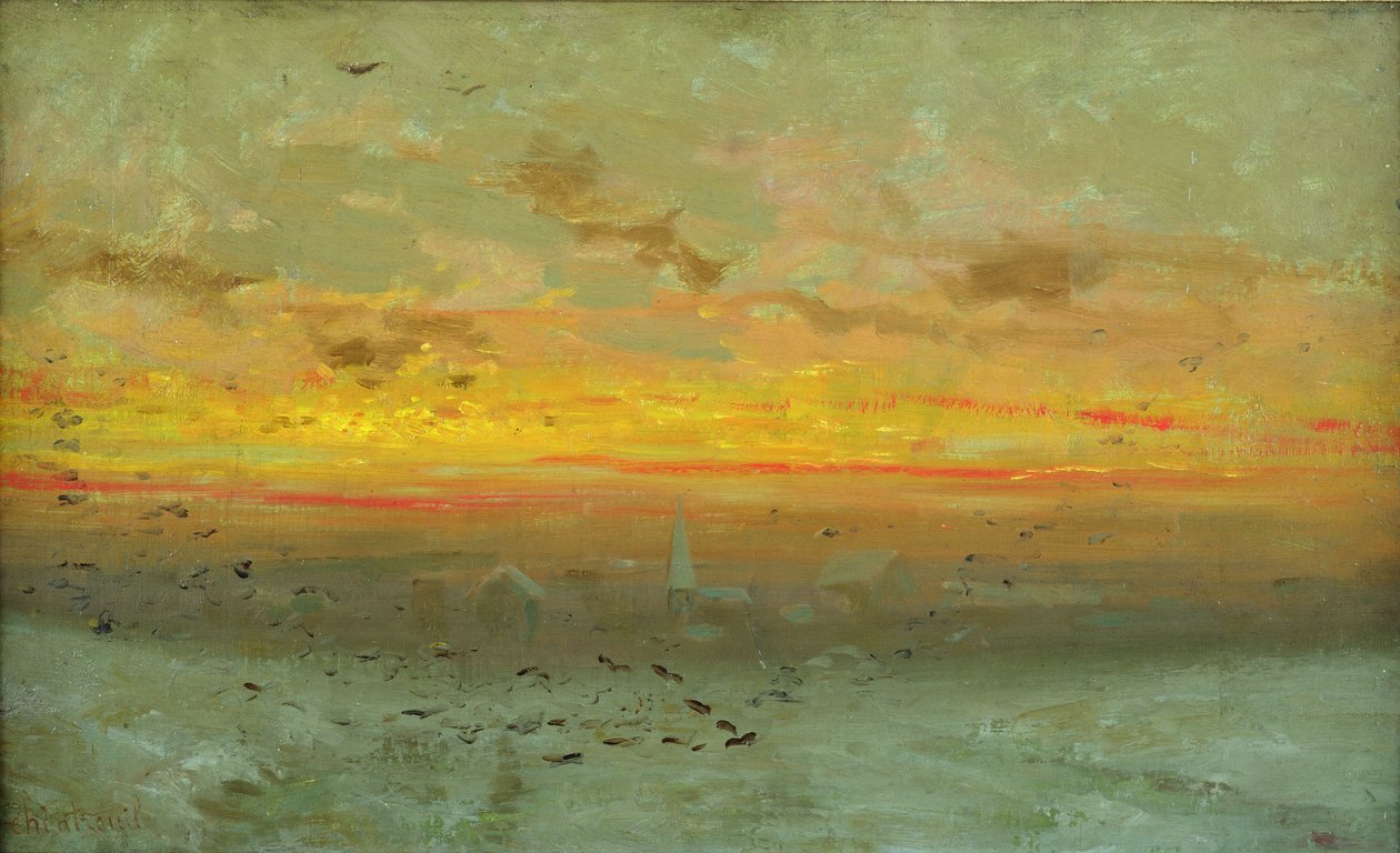 Courgent Plain po sněžení od Antoine Chintreuil
