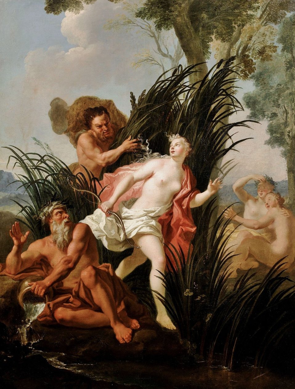 Alpheus pronásledující Arethusana od Charles Antoine Coypel