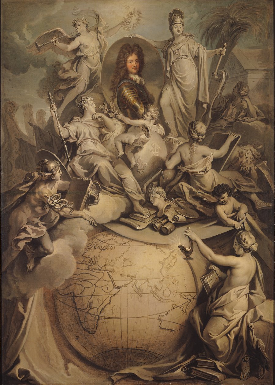 Alegorie Filipa II. (1674-1723) vévoda z Orleans, 1718 od Antoine Dieu