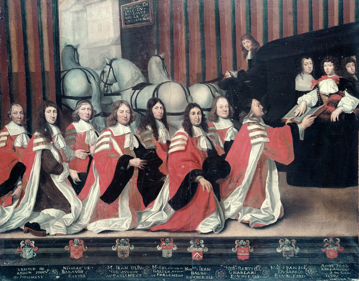 Ludvík XIV. přijatý šerify v Toulouse od Antoine Durand