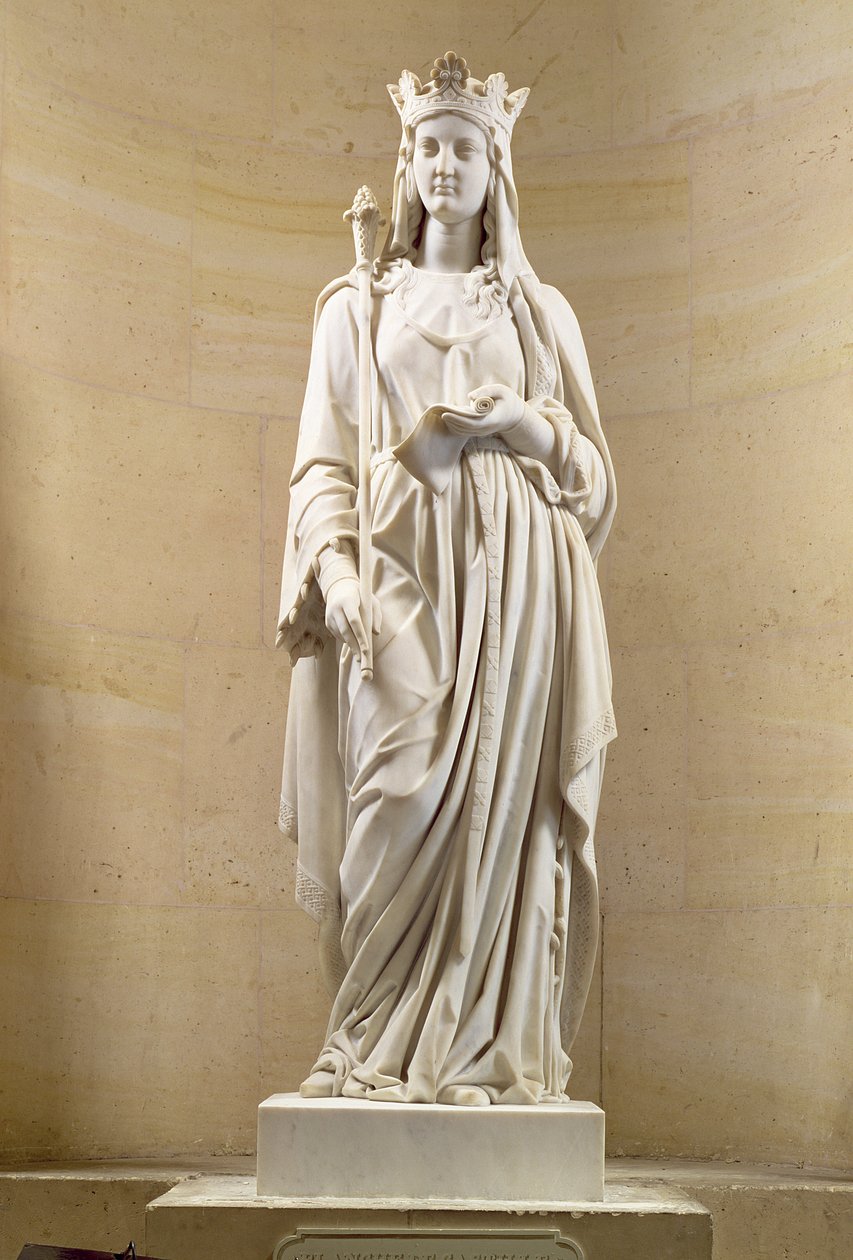 Blanche Kastilská (1188-1252) královna Francie, 1837 (mramor) od Antoine Etex