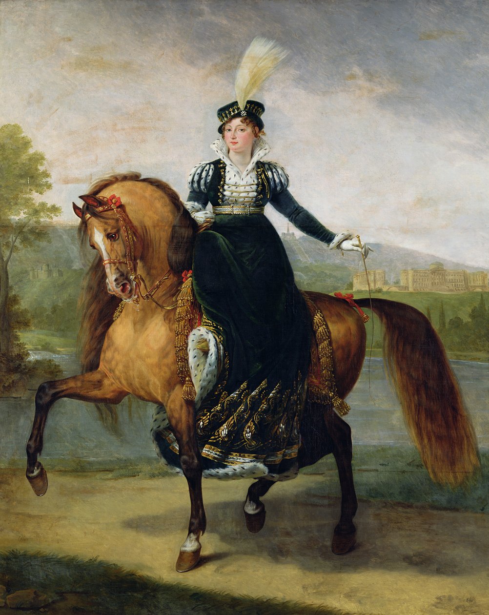 Jezdecký portrét Catherine de Wurtemberg od Antoine Jean Gros