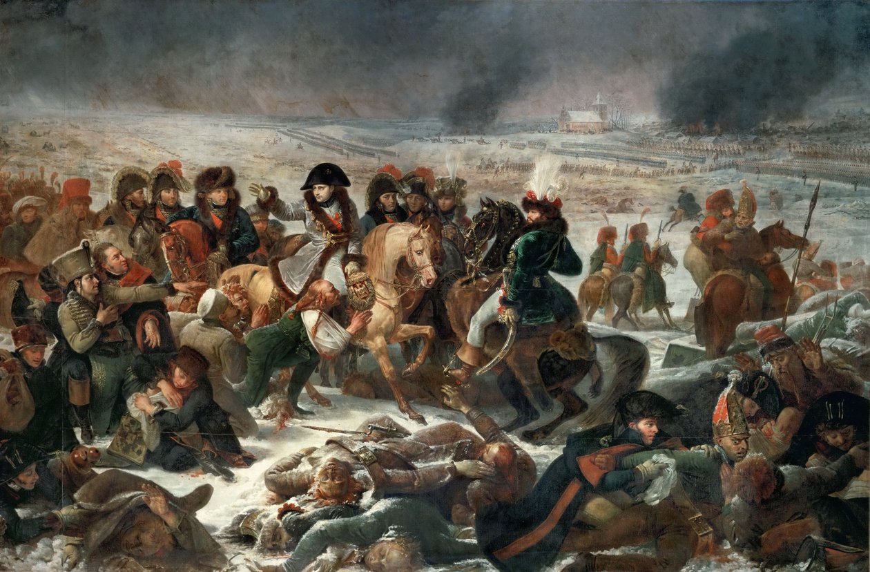 Napoleon během bitvy u Eylau od Antoine Jean Gros