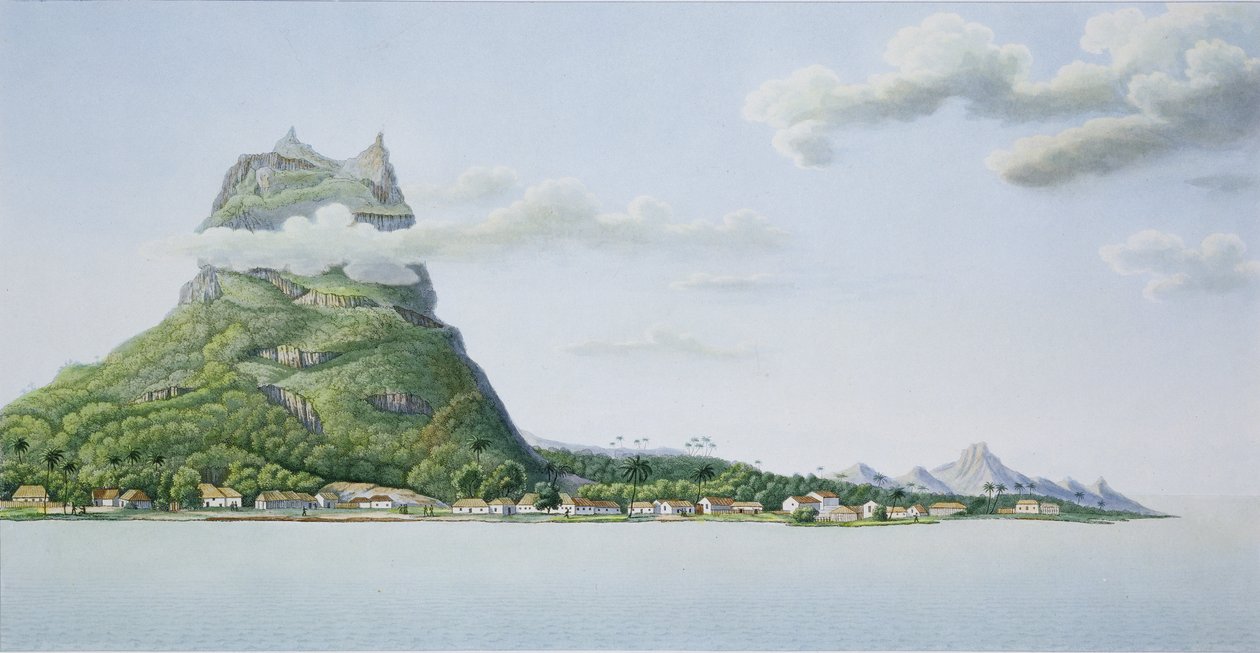 Pohled na ostrov Bora Bora, z 