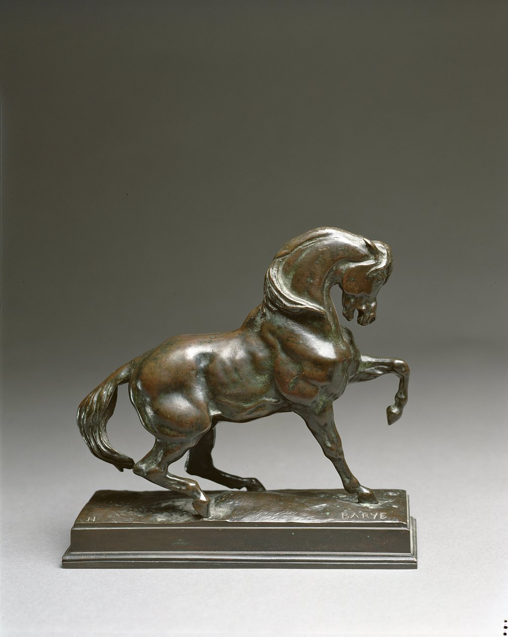 Turecký kůň, 1920 (černá patina bronz) od Antoine Louis Barye
