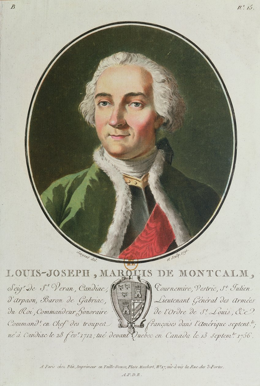 Louis-Joseph de Montcalm (1712-59) 1790 od Antoine Louis Francois Sergent Marceau