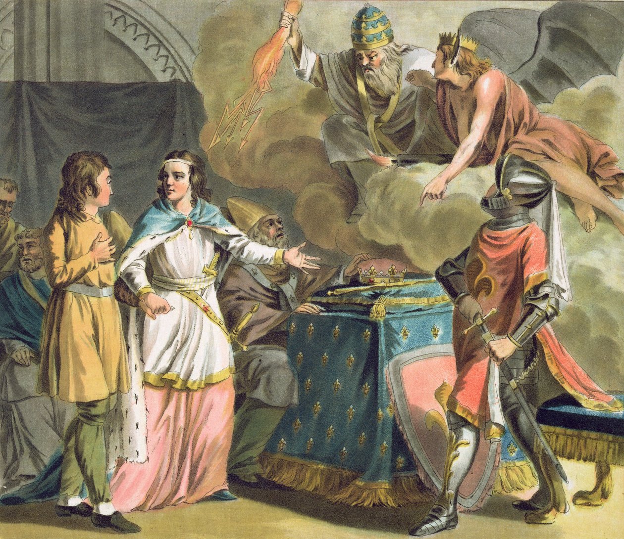 Za Philippa le Bela (1268-1312) spravuje State of Tiers generální stavovský úřad, vyryl Jean Baptiste Morret (fl. 1790-1820), 1789 od Antoine Louis Francois Sergent Marceau