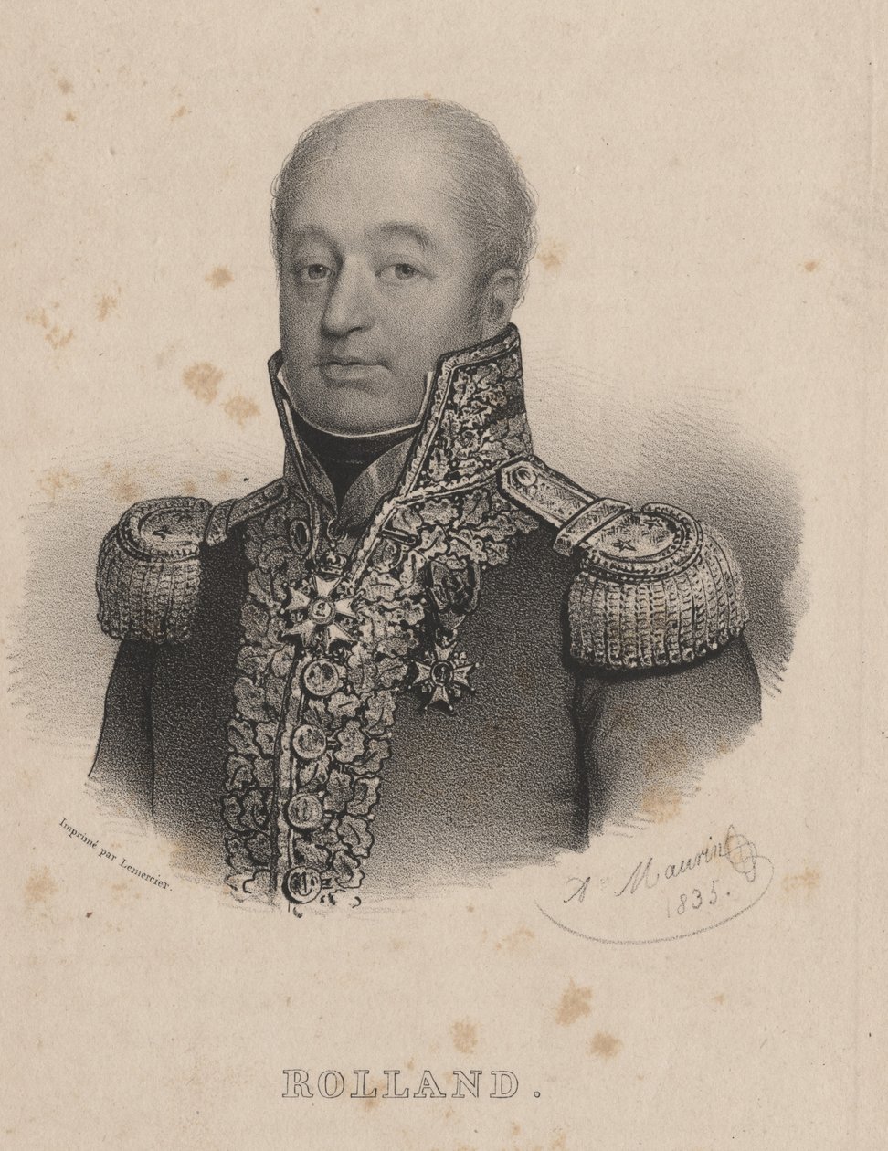 Rolland, litho od Lemercier, 1835 od Antoine Maurin