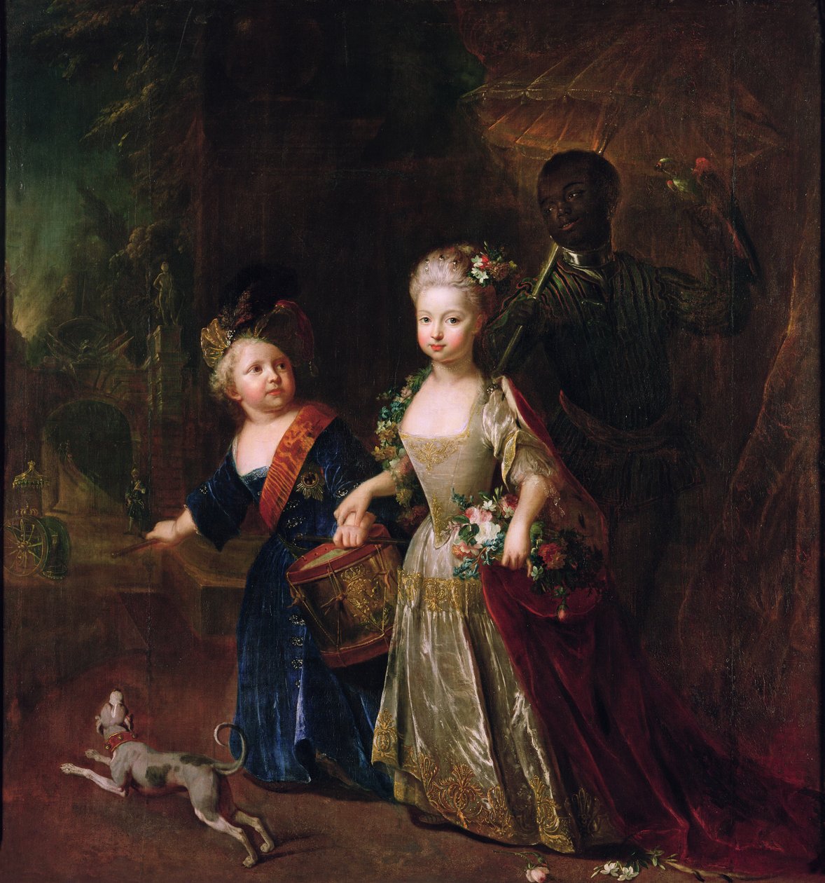 Korunní princ Frederick II se svou sestrou Wilhelmine, 1714 od Antoine Pesne
