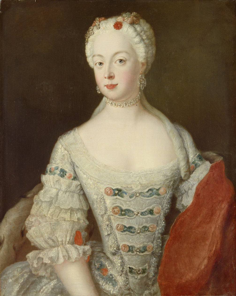 Korunní princezna Elisabeth Christine z Pruska, kolem roku 1735 od Antoine Pesne