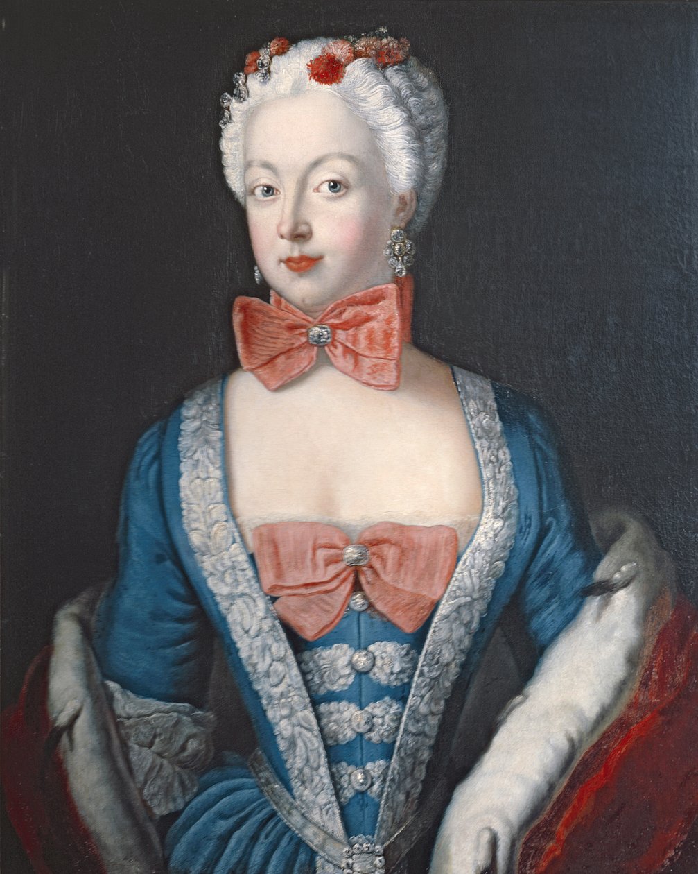 Korunní princezna Elisabeth Christine z Pruska, kolem roku 1735 od Antoine Pesne