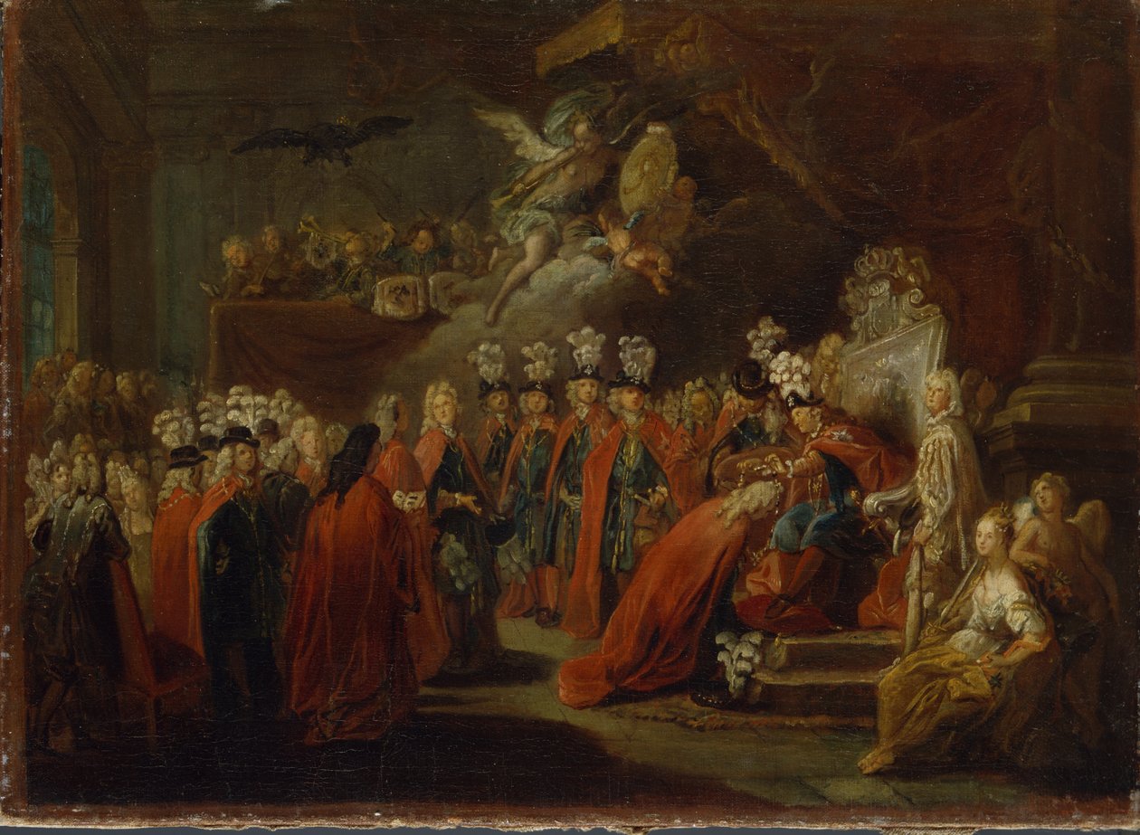 Založení Řádu černého orla od Antoine Pesne