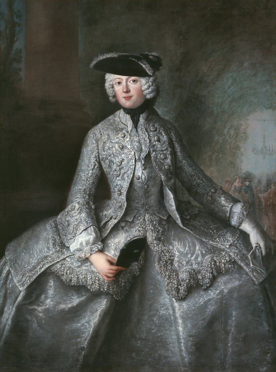Princezna Amalie Pruská (1723-1787) jako Amazonka od Antoine Pesne