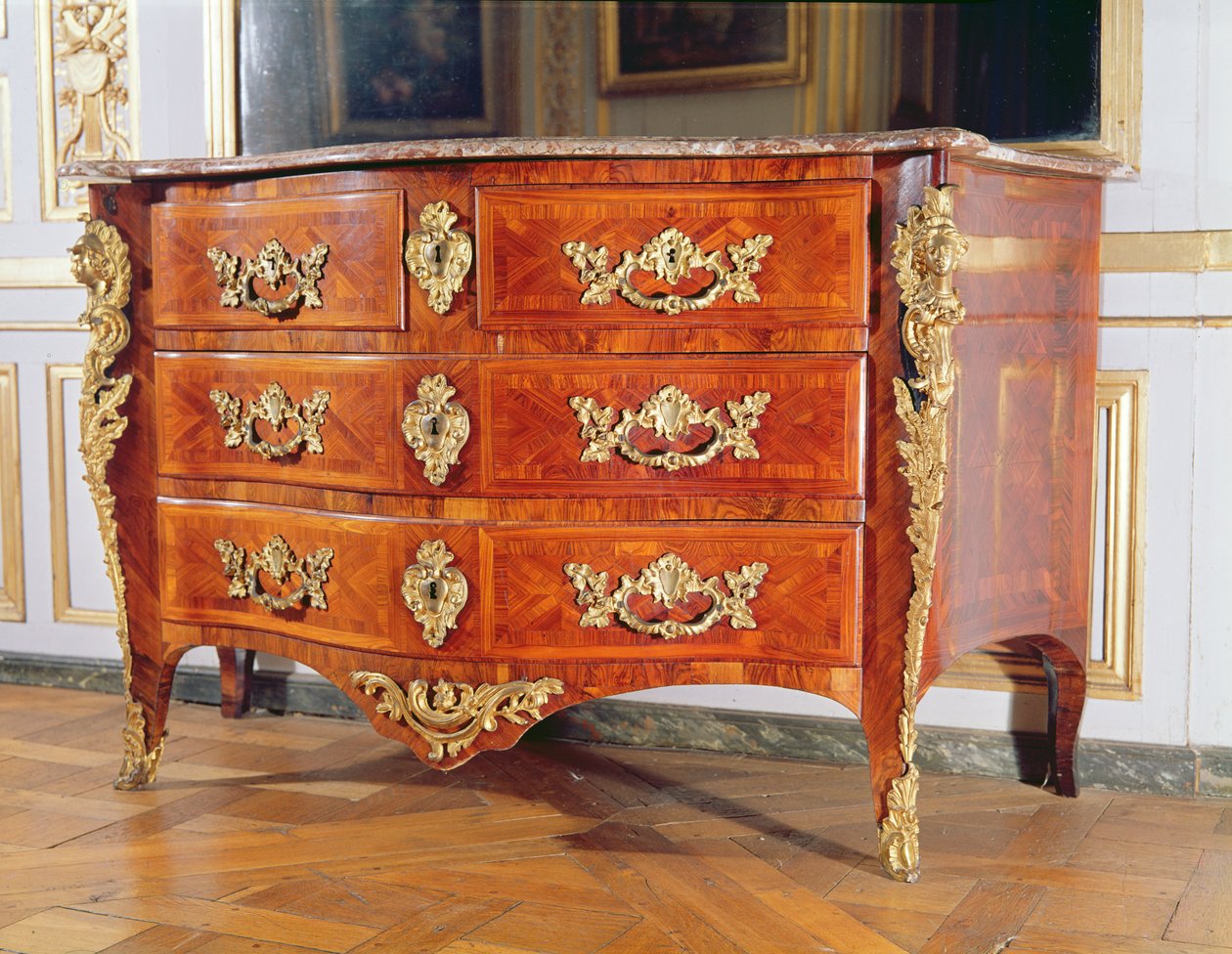 Komoda French Regency, kolem 1720 od Antoine Robert Gaudreau