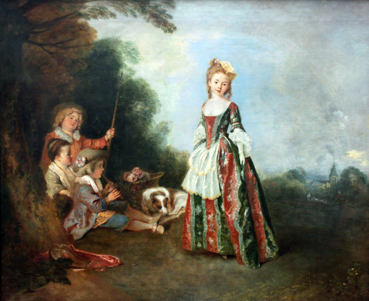 Tanec od Jean Antoine Watteau