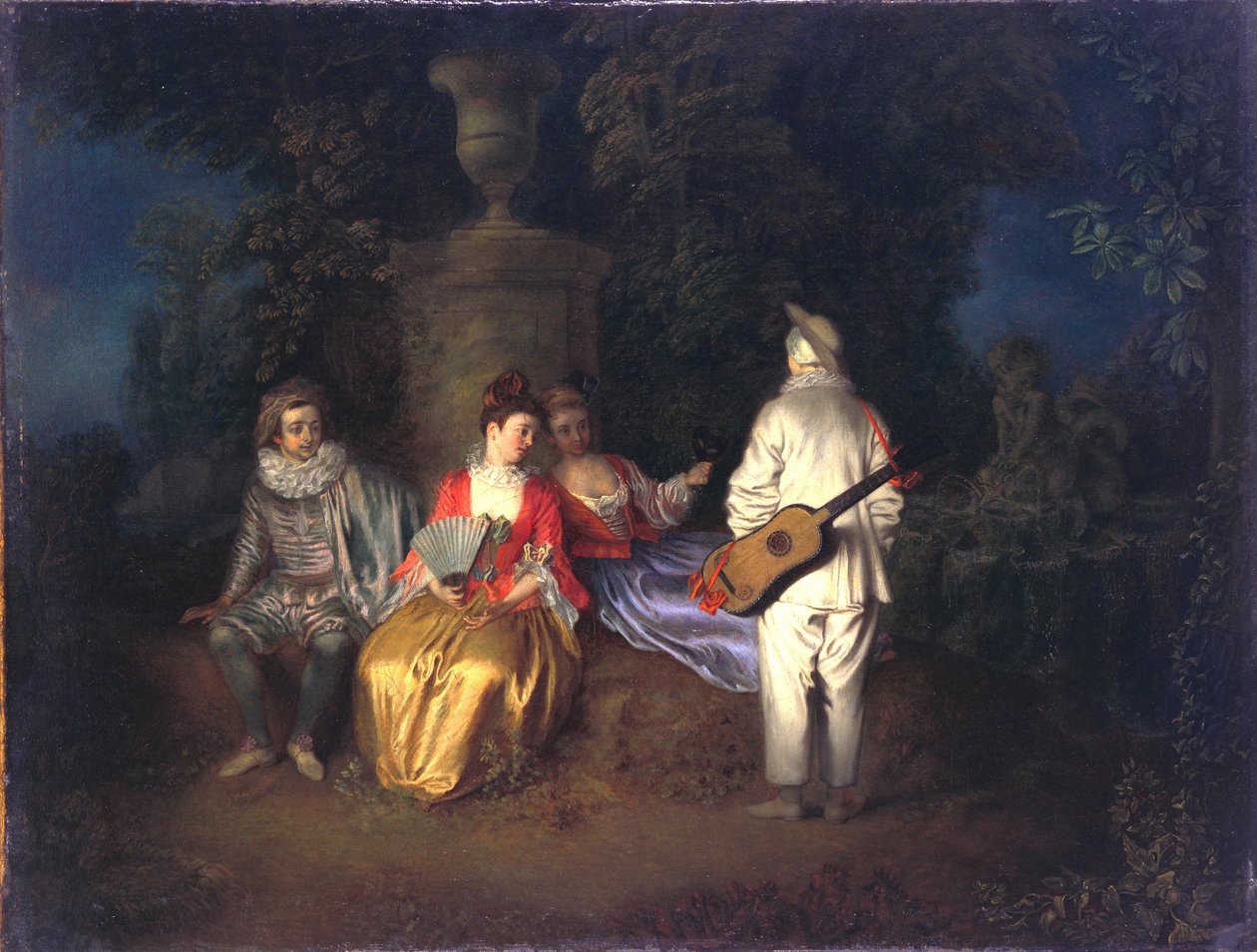 Čtveřice od Jean Antoine Watteau