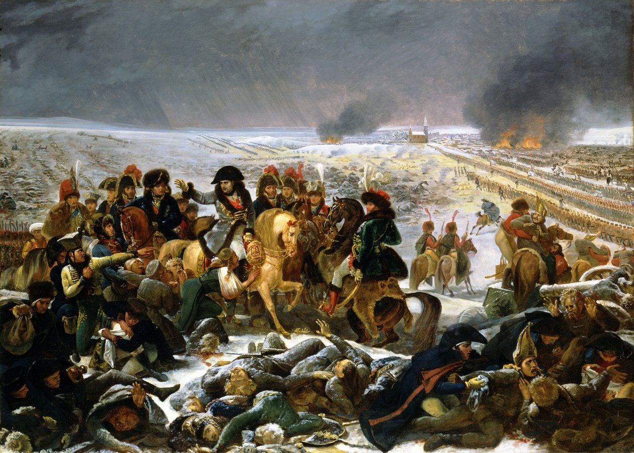 Napoleon na bojišti u Eylau od Antoine-Jean Gros