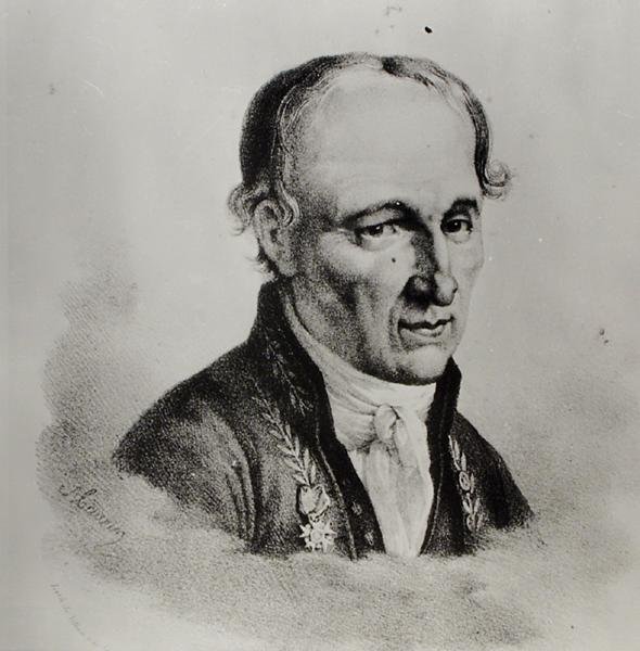 Portrét Rene Just Hauy (1743-1822) (litho) (černobílá fotografie) od Antoine (after) Maurin