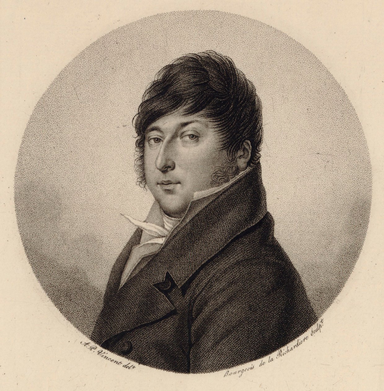 Portrét skladatele Rodolphe Kreutzer 1766-1831. od Antoine Achille Bourgeois de La Richardiere