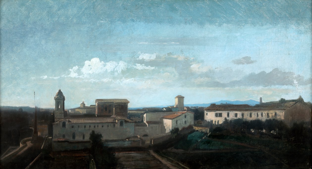 Kostel La Trinite des Monts, Řím, 19. století od Antoine Auguste Ernest Hebert