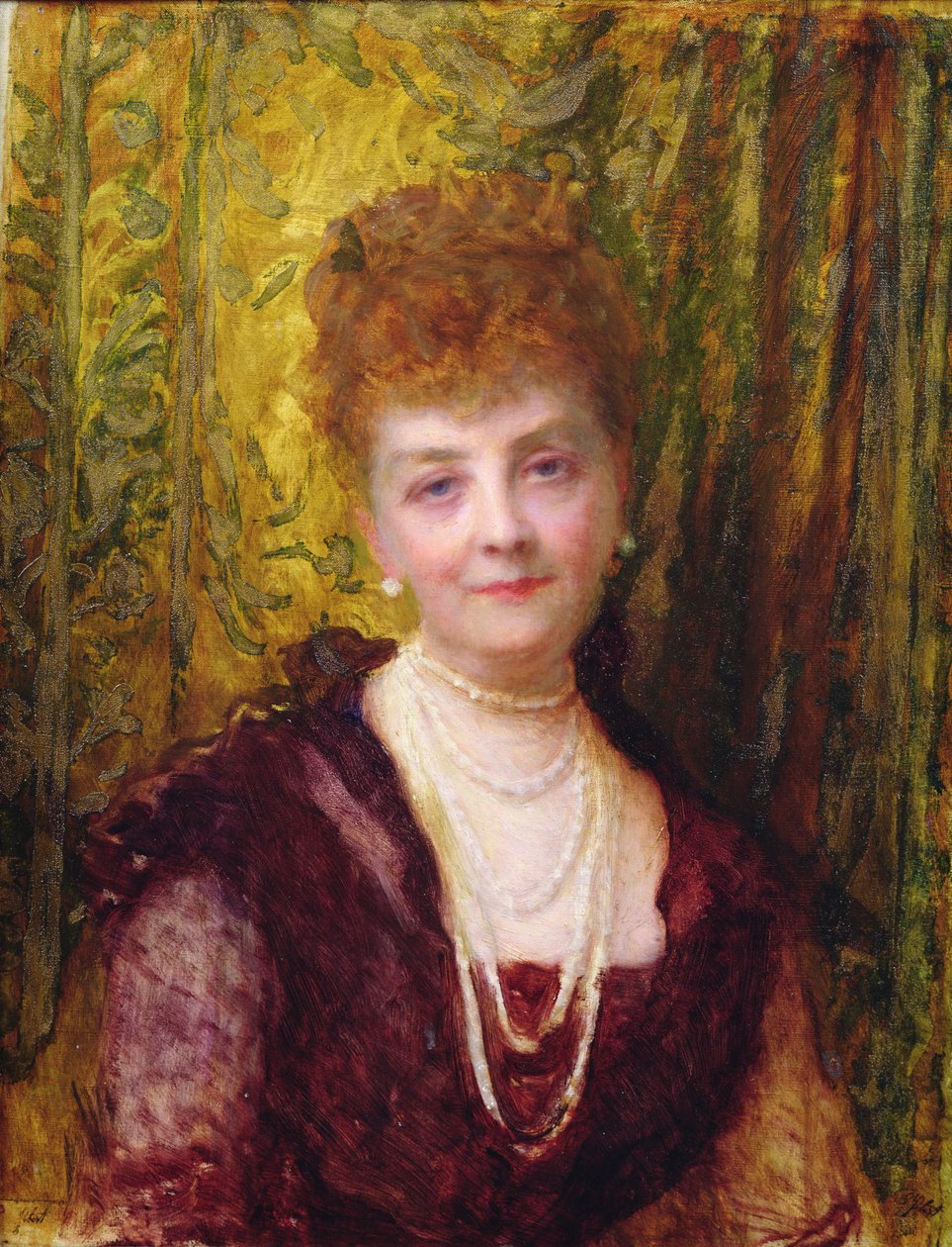 Melanie de Bussiere, hraběnka z Pourtales, 1897 od Antoine Auguste Ernest Herbert or Hebert